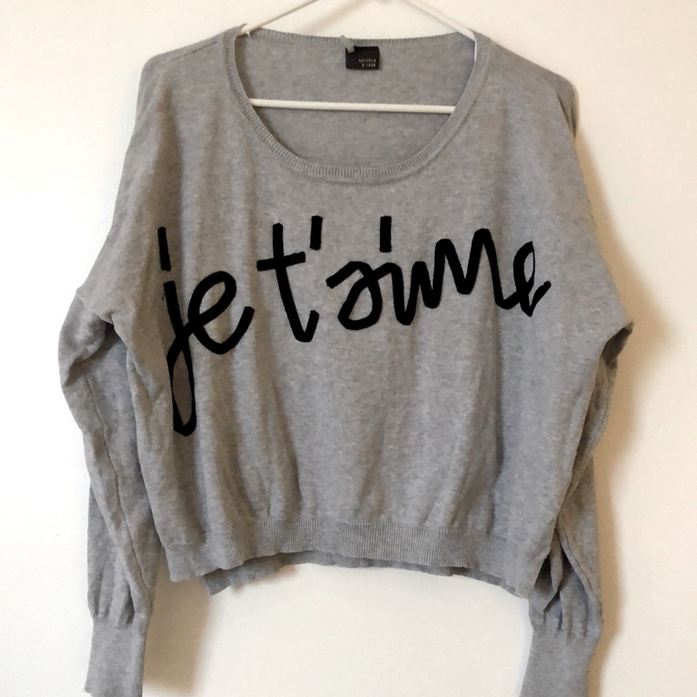je t’aime sweatshirt